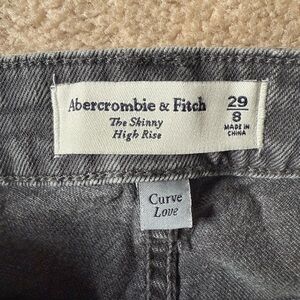 Abercrombie & Fitch Gray Curve Love Jeans